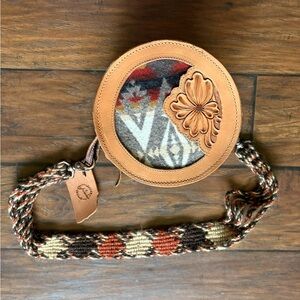 Canteen Purse with Pendleton Wool and Mohair Strap